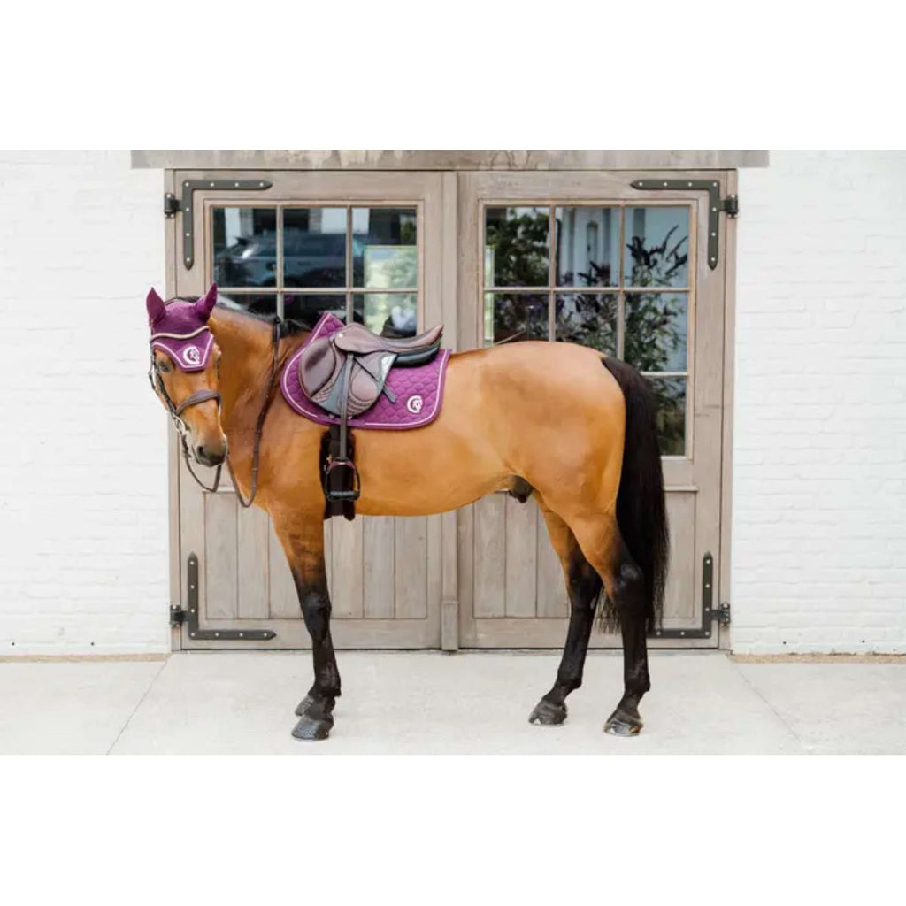 Kentucky Horsewear Sottosella Onion Quilt 3D Logo Saltando Viola