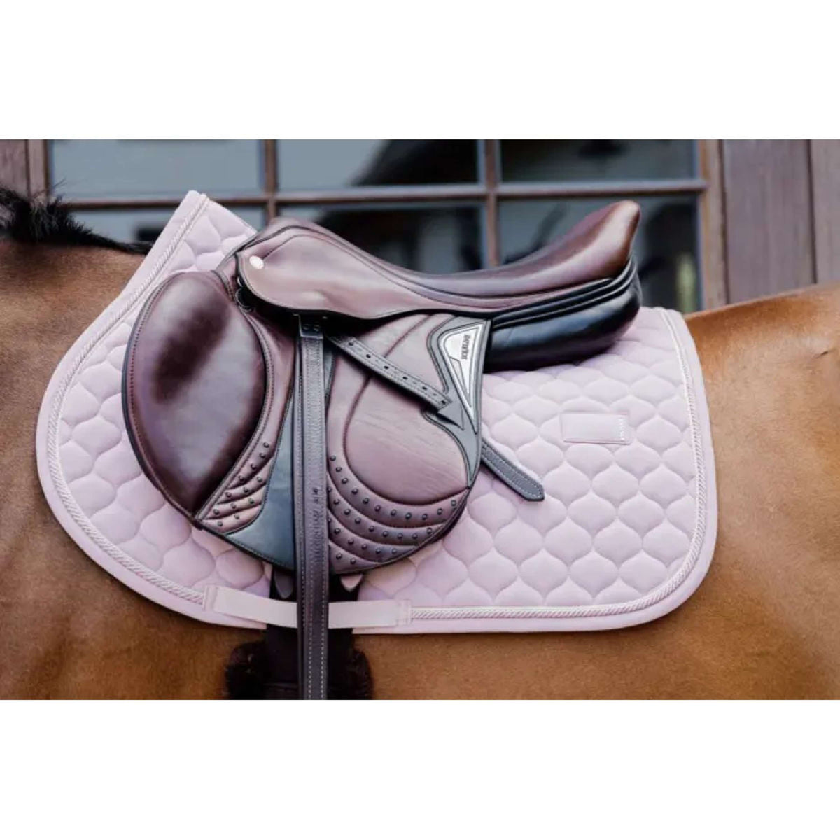 Kentucky Horsewear Sottosella Onion Quilt Springen Rosa chiaro