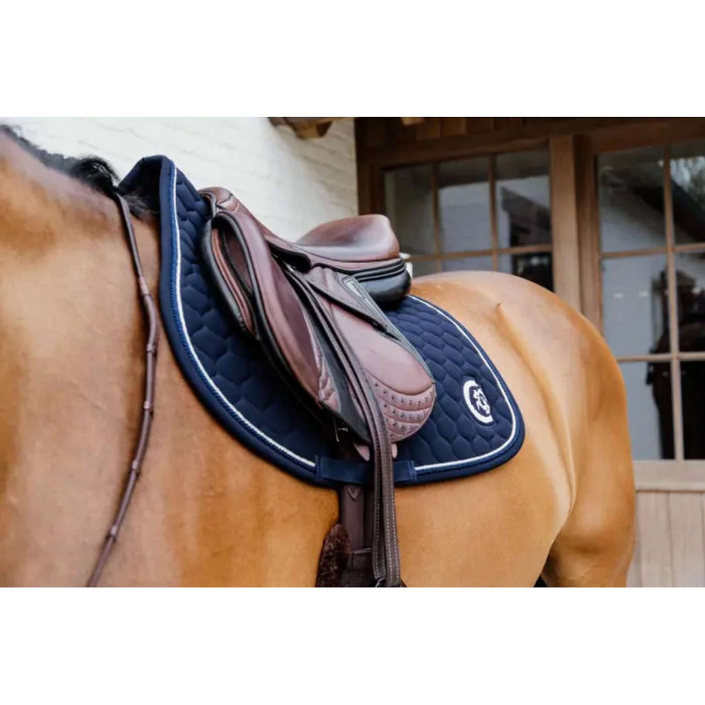 Kentucky Horsewear Sottosella Onion Quilt 3D Logo Saltando Navy