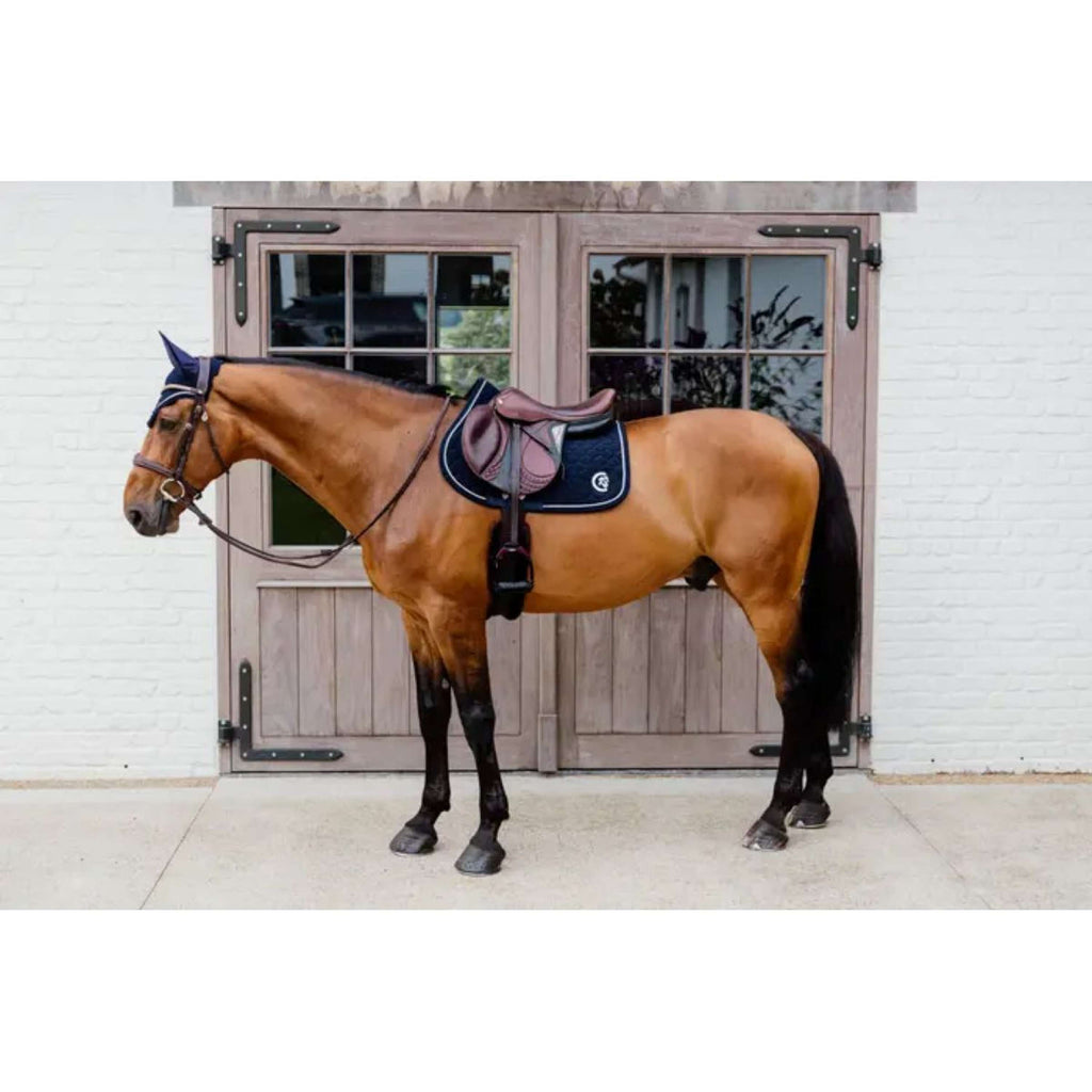 Kentucky Horsewear Sottosella Onion Quilt 3D Logo Saltando Navy