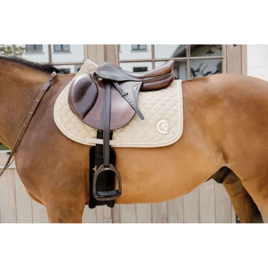 Kentucky Horsewear Sottosella Onion Quilt 3D Logo Saltando Beige