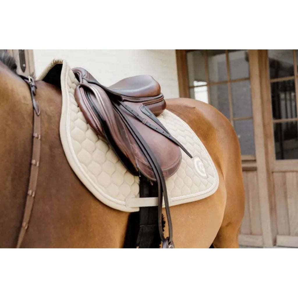 Kentucky Horsewear Sottosella Onion Quilt 3D Logo Saltando Beige