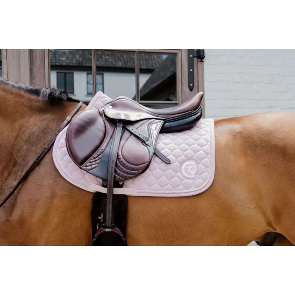 Kentucky Horsewear Sottosella Onion Quilt 3D Logo Saltando Rosa chiaro