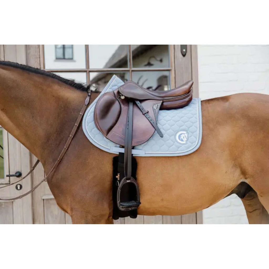 Kentucky Horsewear Sottosella Onion Quilt 3D Logo Saltando Azzurro