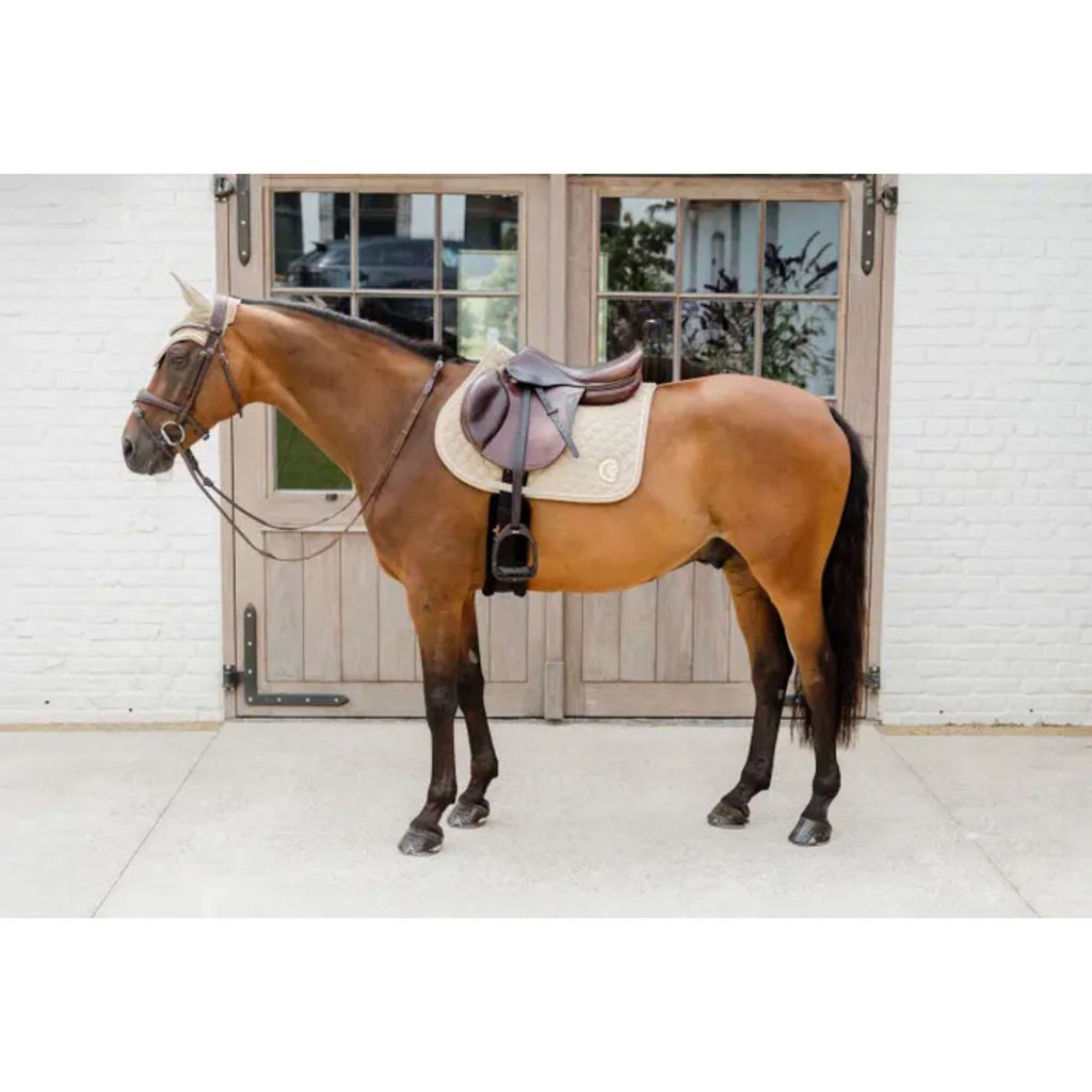 Kentucky Horsewear Sottosella Onion Quilt 3D Logo Saltando Beige