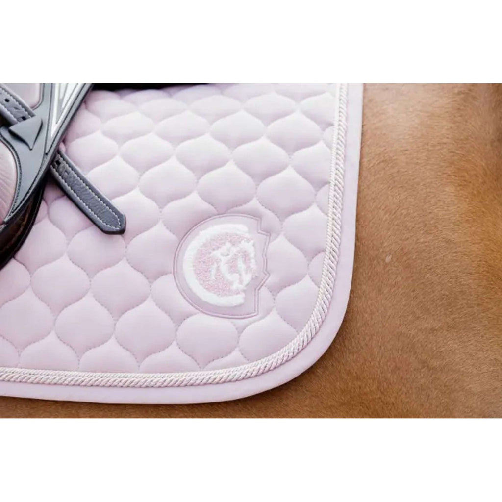 Kentucky Horsewear Sottosella Onion Quilt 3D Logo Saltando Rosa antico