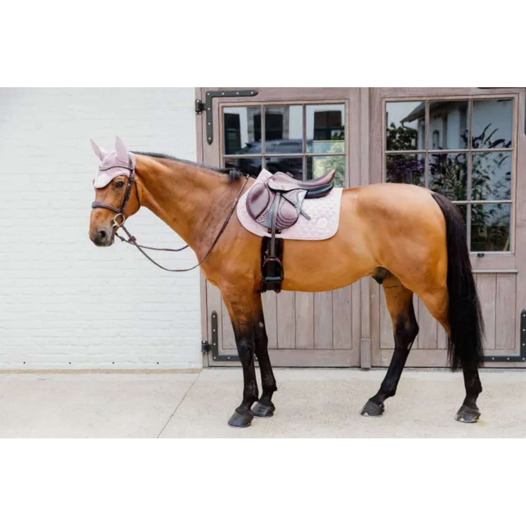 Kentucky Horsewear Sottosella Onion Quilt 3D Logo Saltando Rosa chiaro