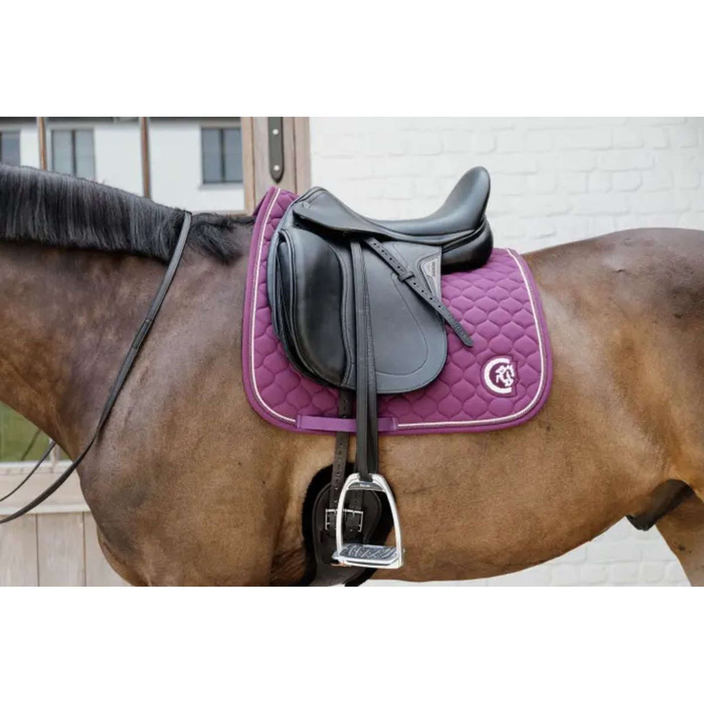 Kentucky Horsewear Sottosella Onion Quilt 3D Logo Viola