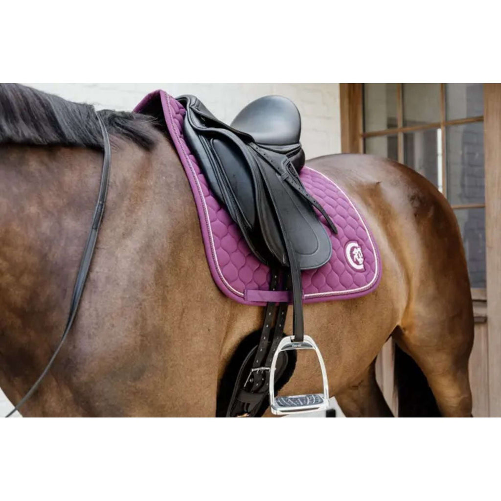 Kentucky Horsewear Sottosella Onion Quilt 3D Logo Viola