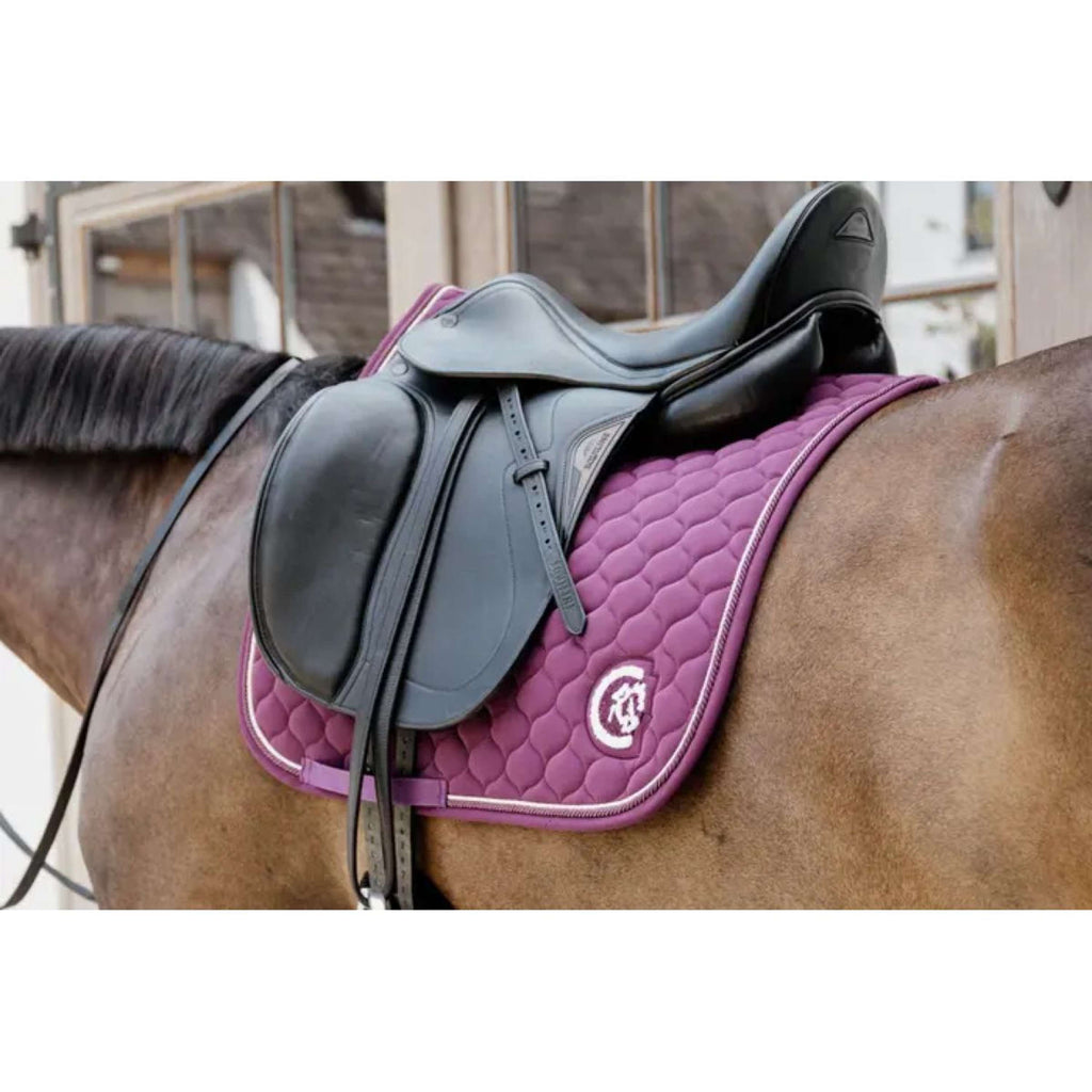 Kentucky Horsewear Sottosella Onion Quilt 3D Logo Viola