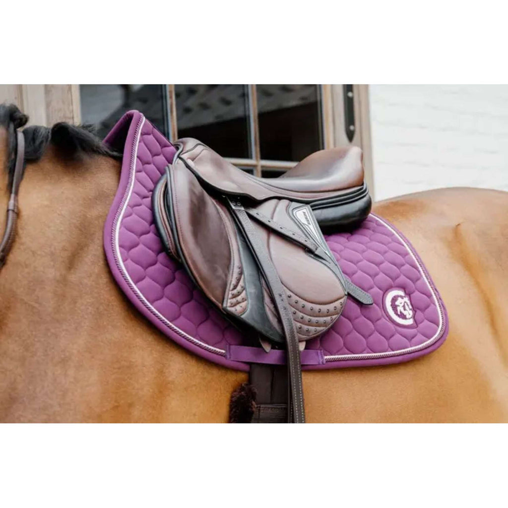 Kentucky Horsewear Sottosella Onion Quilt 3D Logo Saltando Viola