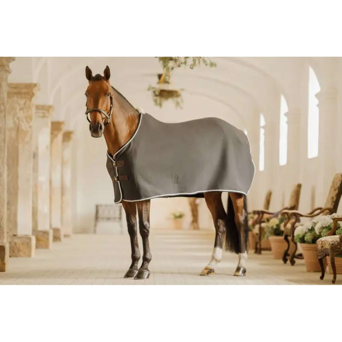 Kentucky Horsewear Coperta in pile Show Vegan Wool Grigio