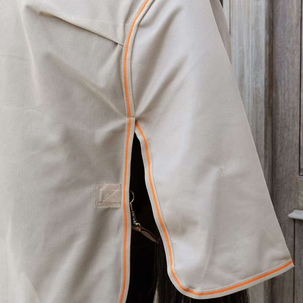 Kentucky Horsewear Coperta Antimosche Comfort Mesh Beige/Arancione
