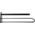 Kentucky Portasella Metal con portaborse per sottosella Steel Black