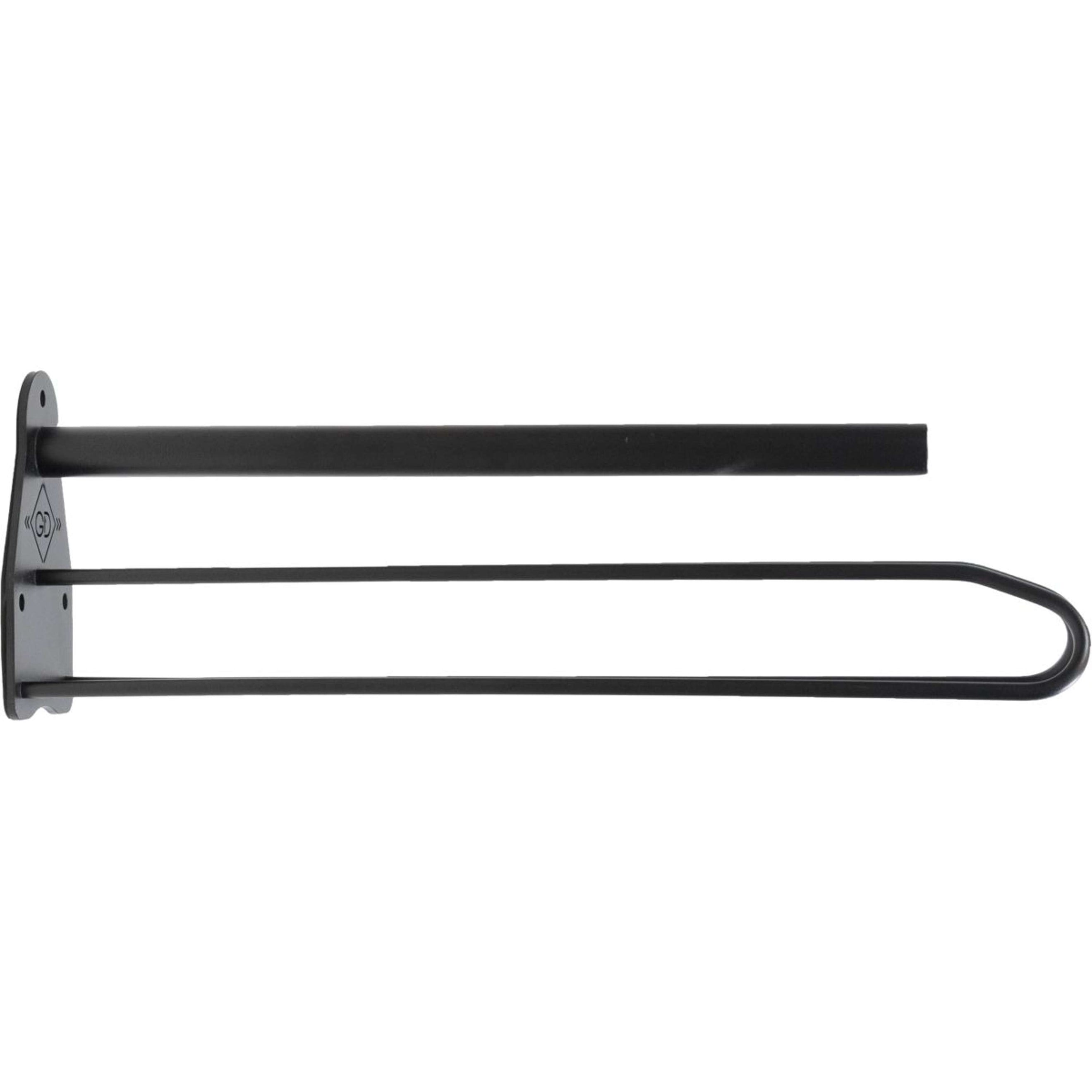 Kentucky Portasella Metal con portaborse per sottosella Steel Black