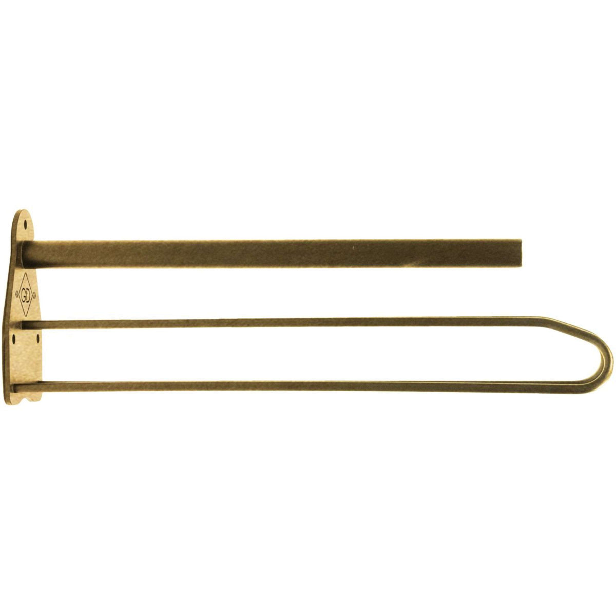 Kentucky Portasella Metal con portaborse per sottosella Steel Gold