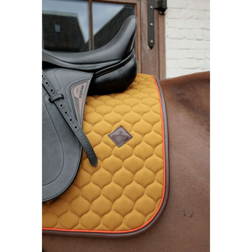 Kentucky Horsewear Sottosella Onion Quilt Leather Neon Dressage Cachi