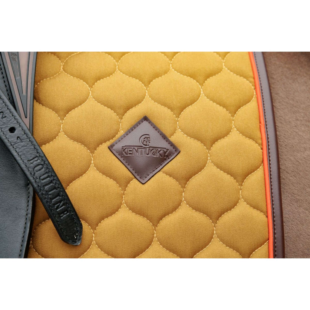 Kentucky Horsewear Sottosella Onion Quilt Leather Neon Dressage Cachi