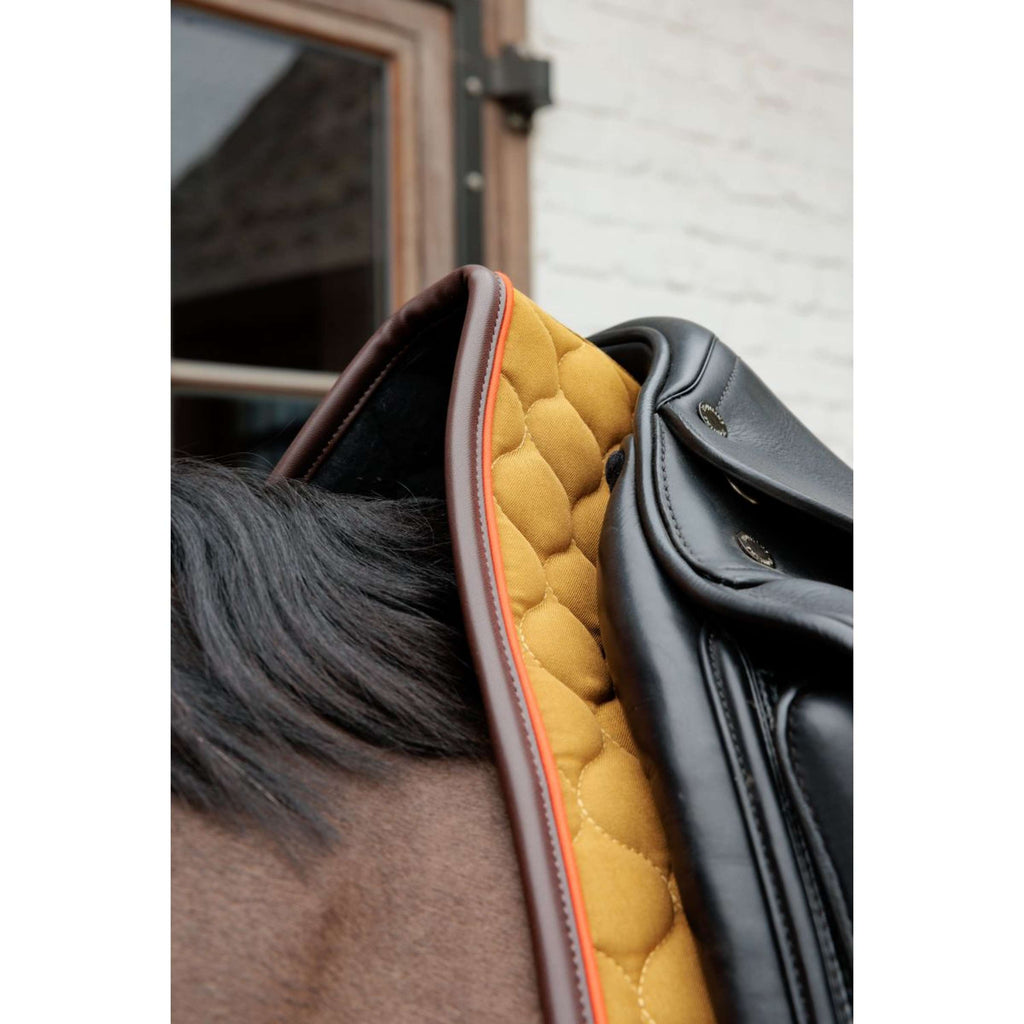 Kentucky Horsewear Sottosella Onion Quilt Leather Neon Dressage Cachi