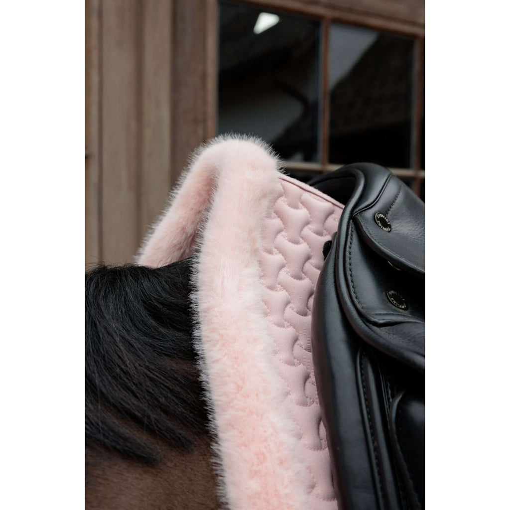 Kentucky Horsewear Sottosella Fake Fur Onion Quilt Dressage Rosa antico