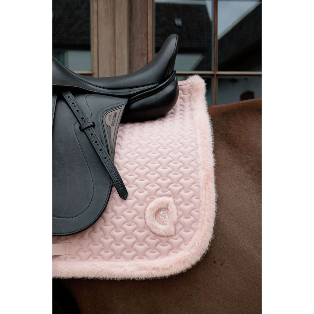Kentucky Horsewear Sottosella Fake Fur Onion Quilt Dressage Rosa antico