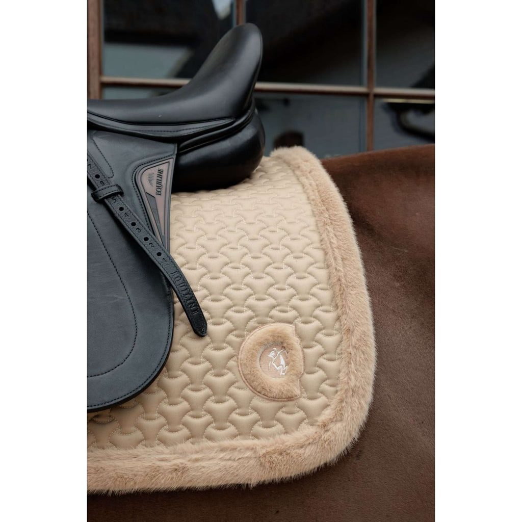 Kentucky Horsewear Sottosella Fake Fur Onion Quilt Dressage Beige