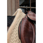 Kentucky Horsewear Sottosella Fake Fur Onion Quilt saltando Beige