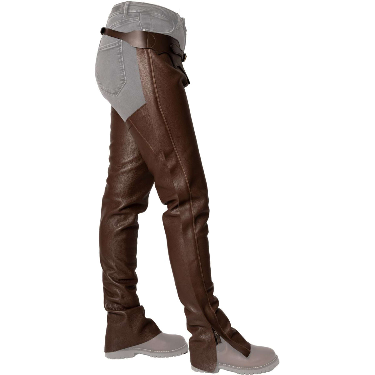 Dyon Chaps lunghi in Pelle Standard Marrone