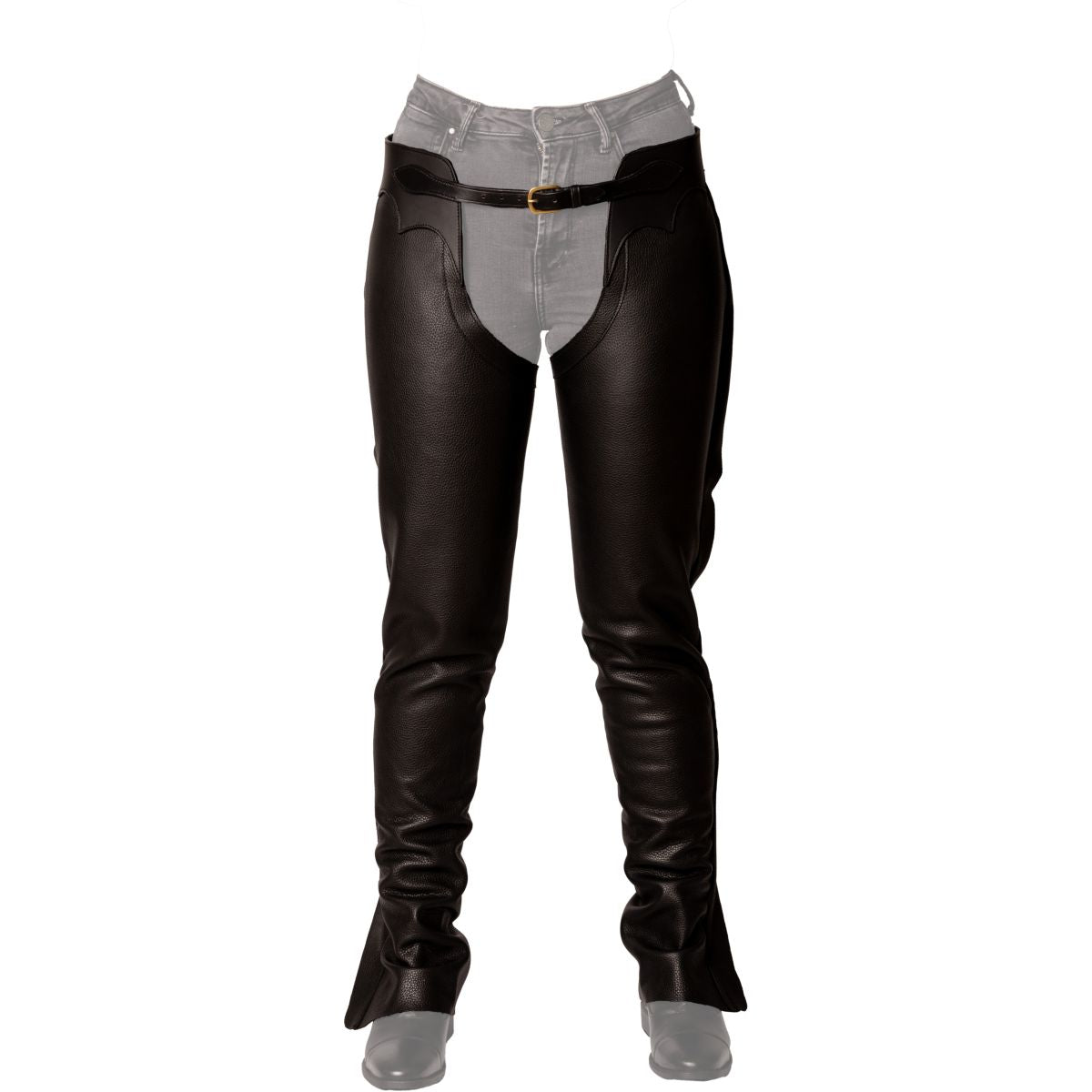 Dyon Chaps lunghi in Pelle Standard Nero