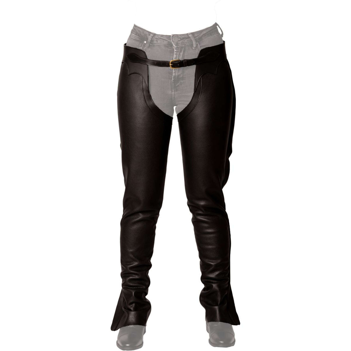 Dyon Chaps lunghi in Pelle Standard Nero