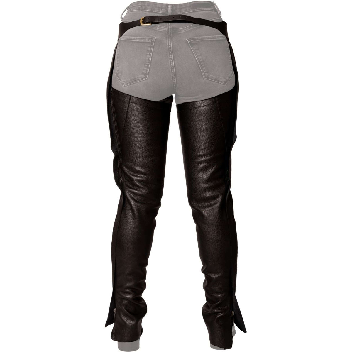 Dyon Chaps lunghi in Pelle Standard Nero