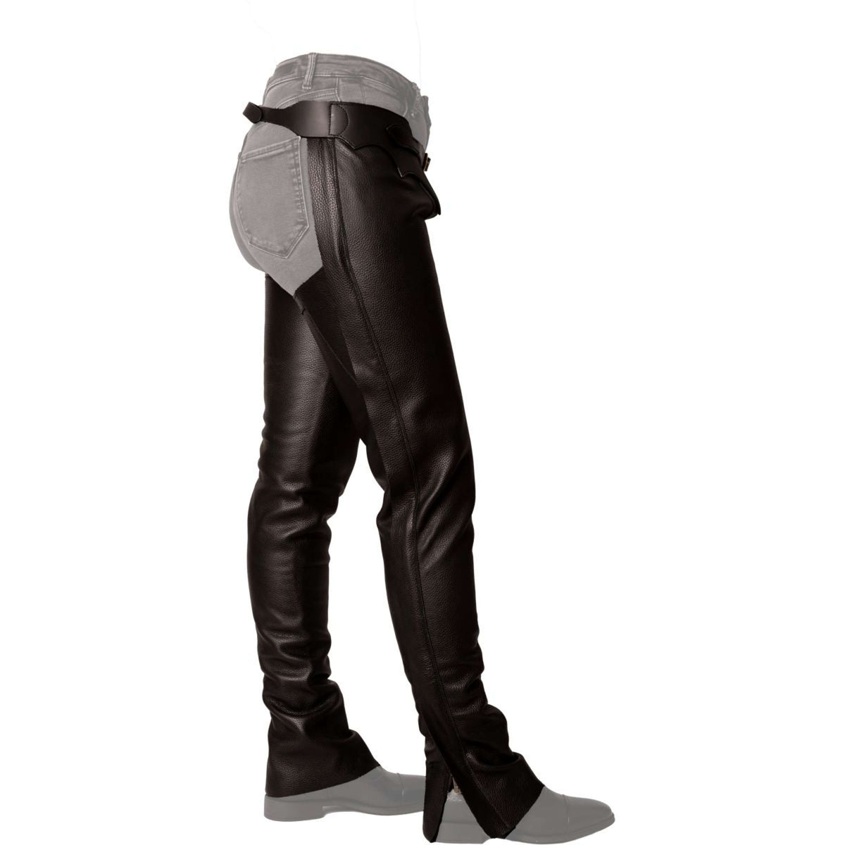 Dyon Chaps lunghi in Pelle Standard Nero