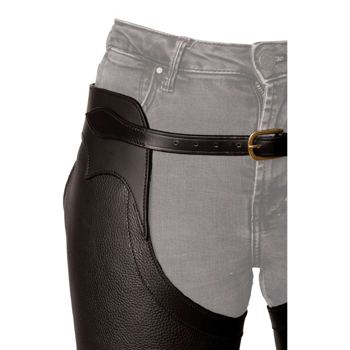 Dyon Chaps lunghi in Pelle Standard Nero