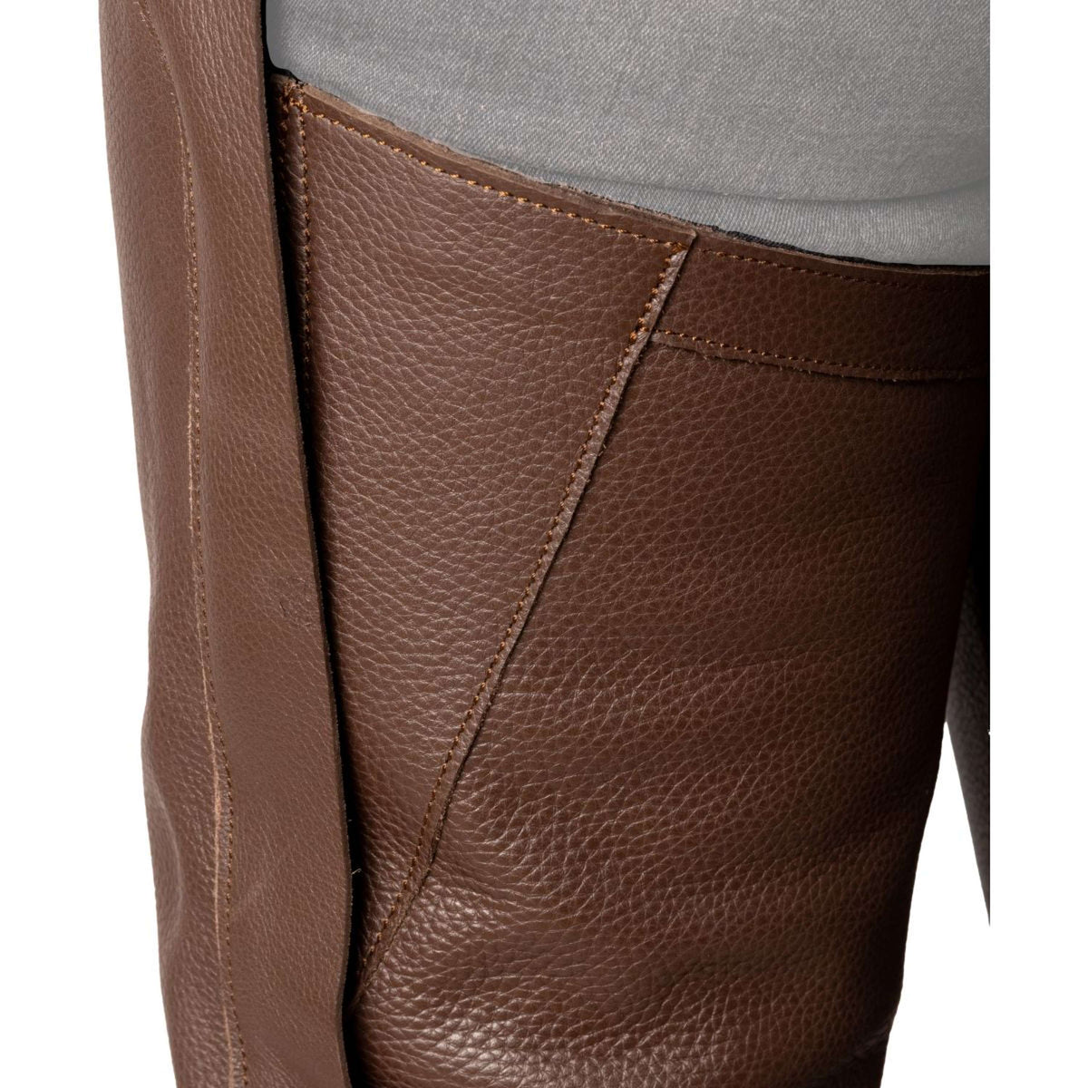 Dyon Chaps lunghi in Pelle Standard Marrone