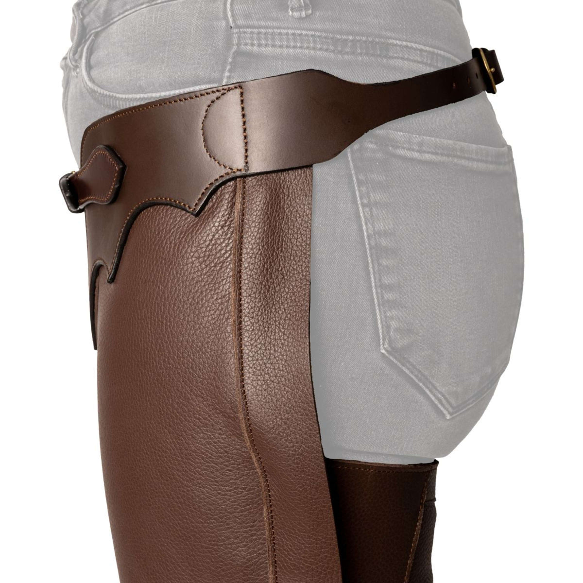 Dyon Chaps lunghi in Pelle Standard Marrone