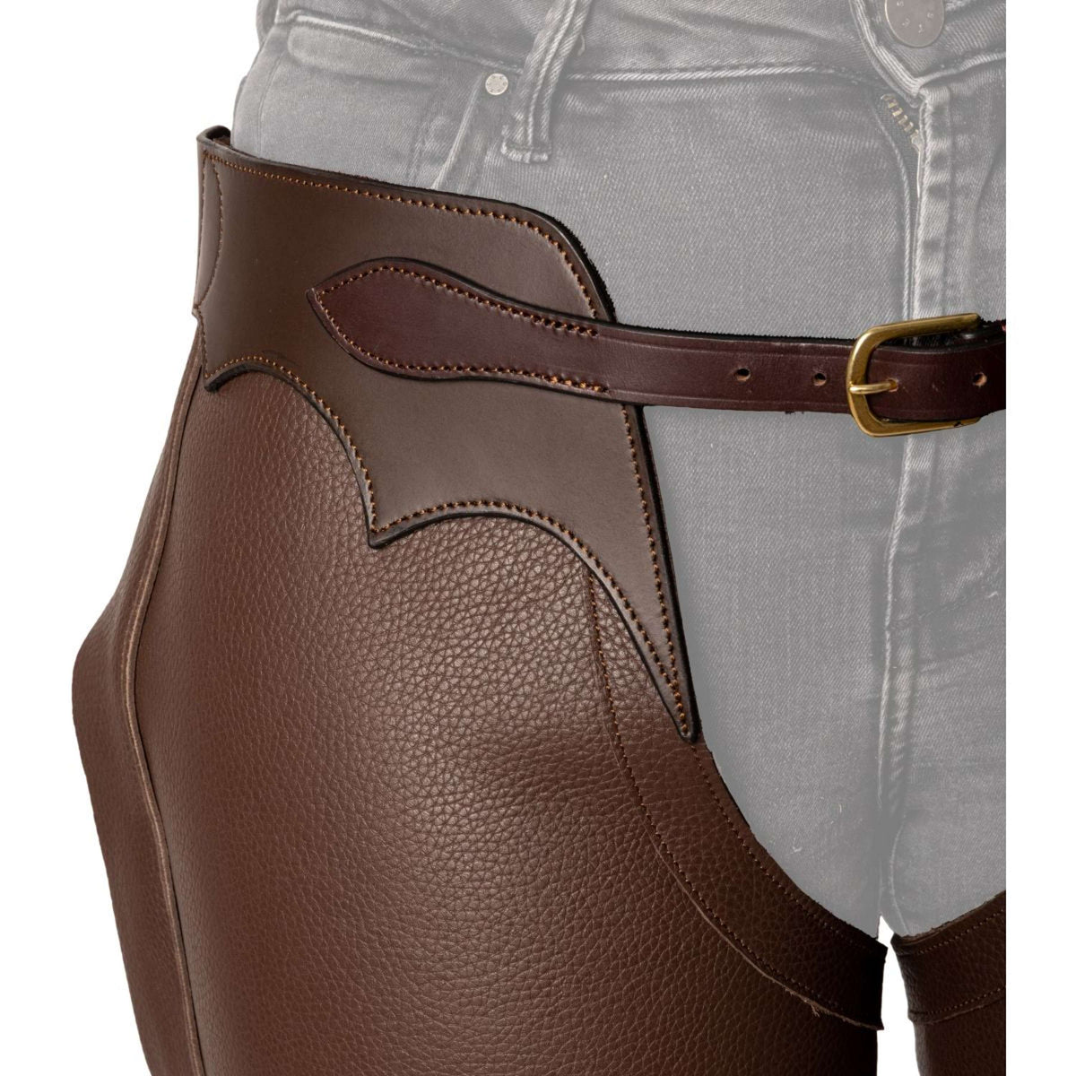 Dyon Chaps lunghi in Pelle Standard Marrone