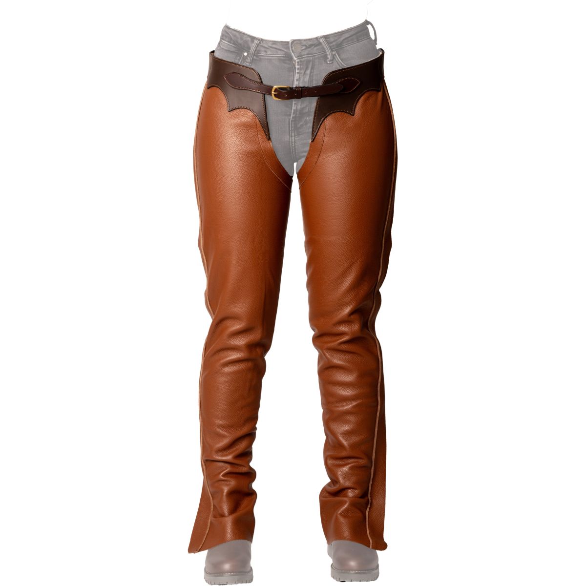 Dyon Chaps lunghi in Pelle Standard Cognac