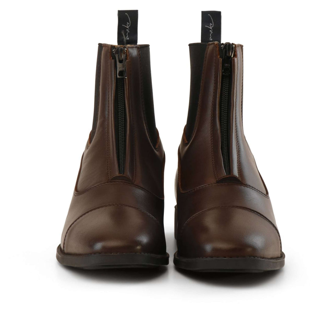 Dyon Stivaletti Front Zipper Marrone