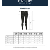 Kentucky Pantaloni da Equitazione Mexico Knee Grip Uomini Navy