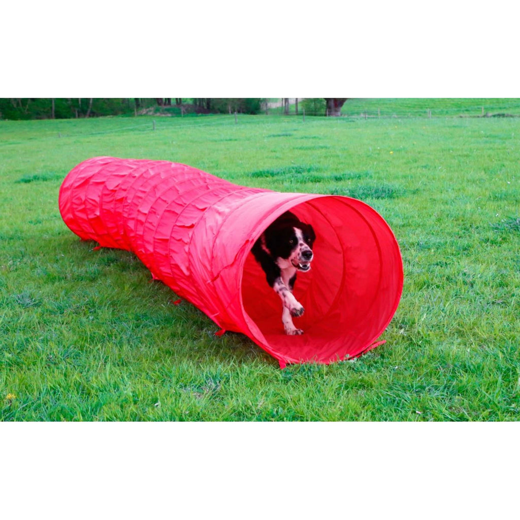 Kerbl Tubo Agility per Cani Rosso