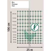 Ako Rete per pollame Premium Electified Verde