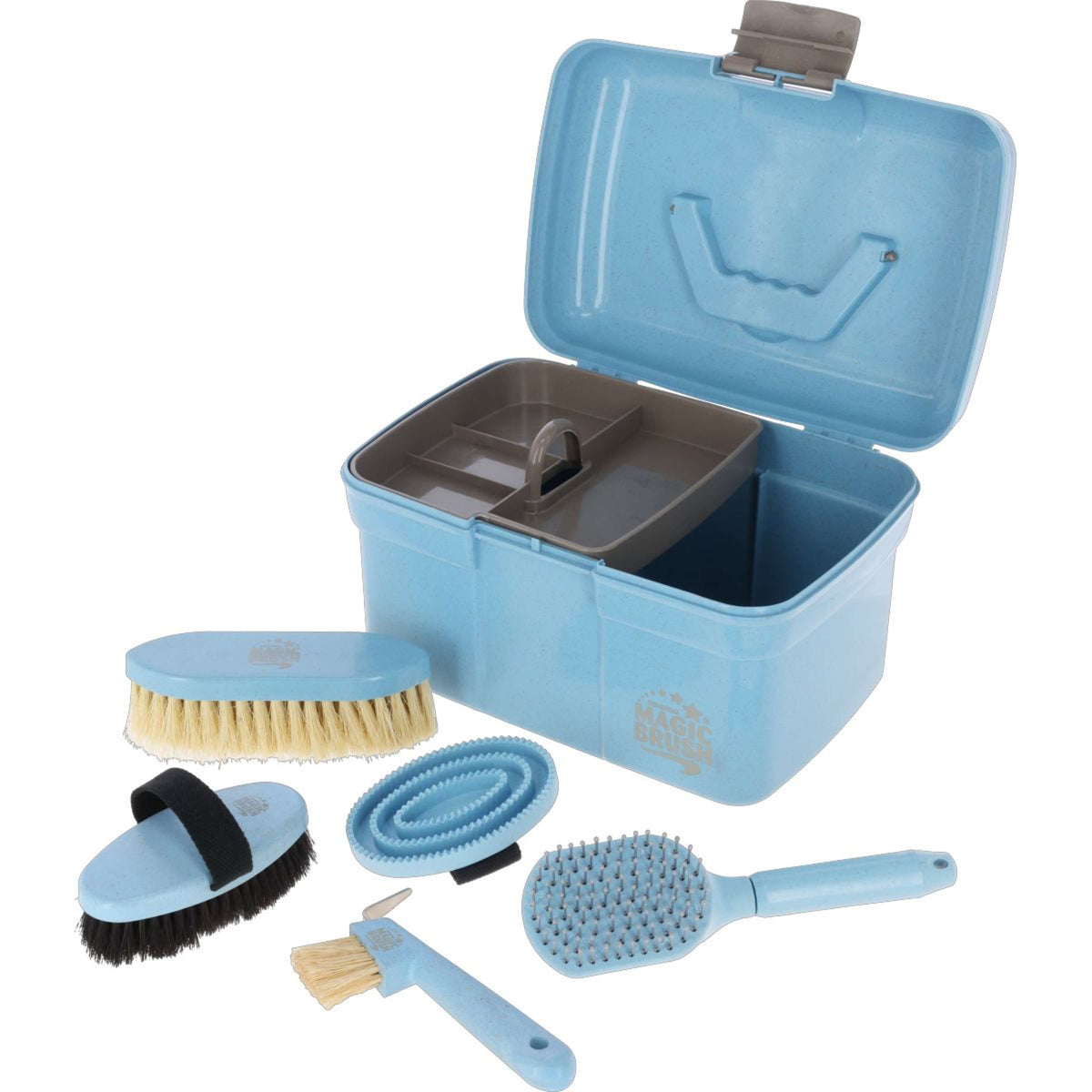 Magic Brush Scatola per Toelettatura Waterlily Blu pastello