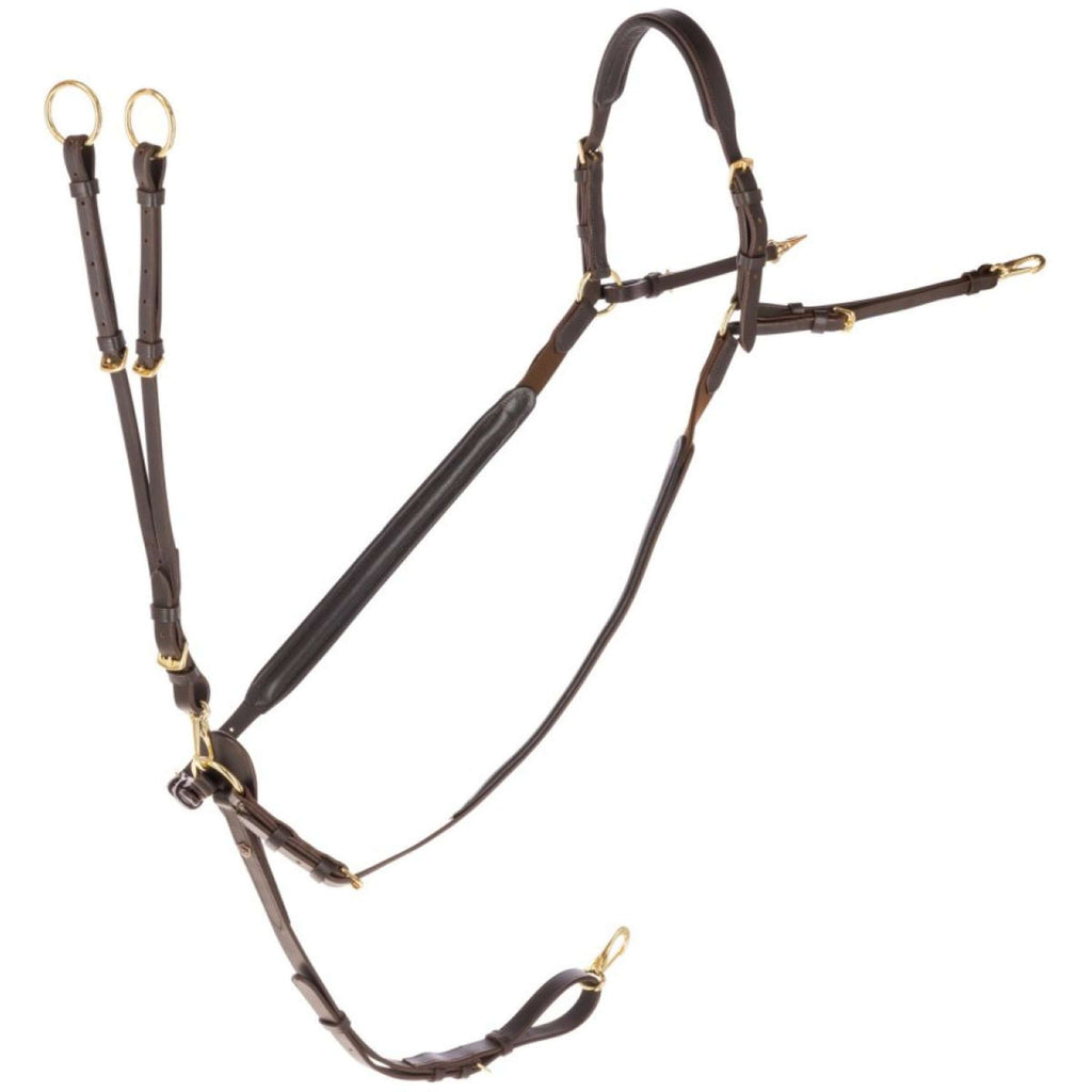 Covalliero Pettorina con martingala Marrone