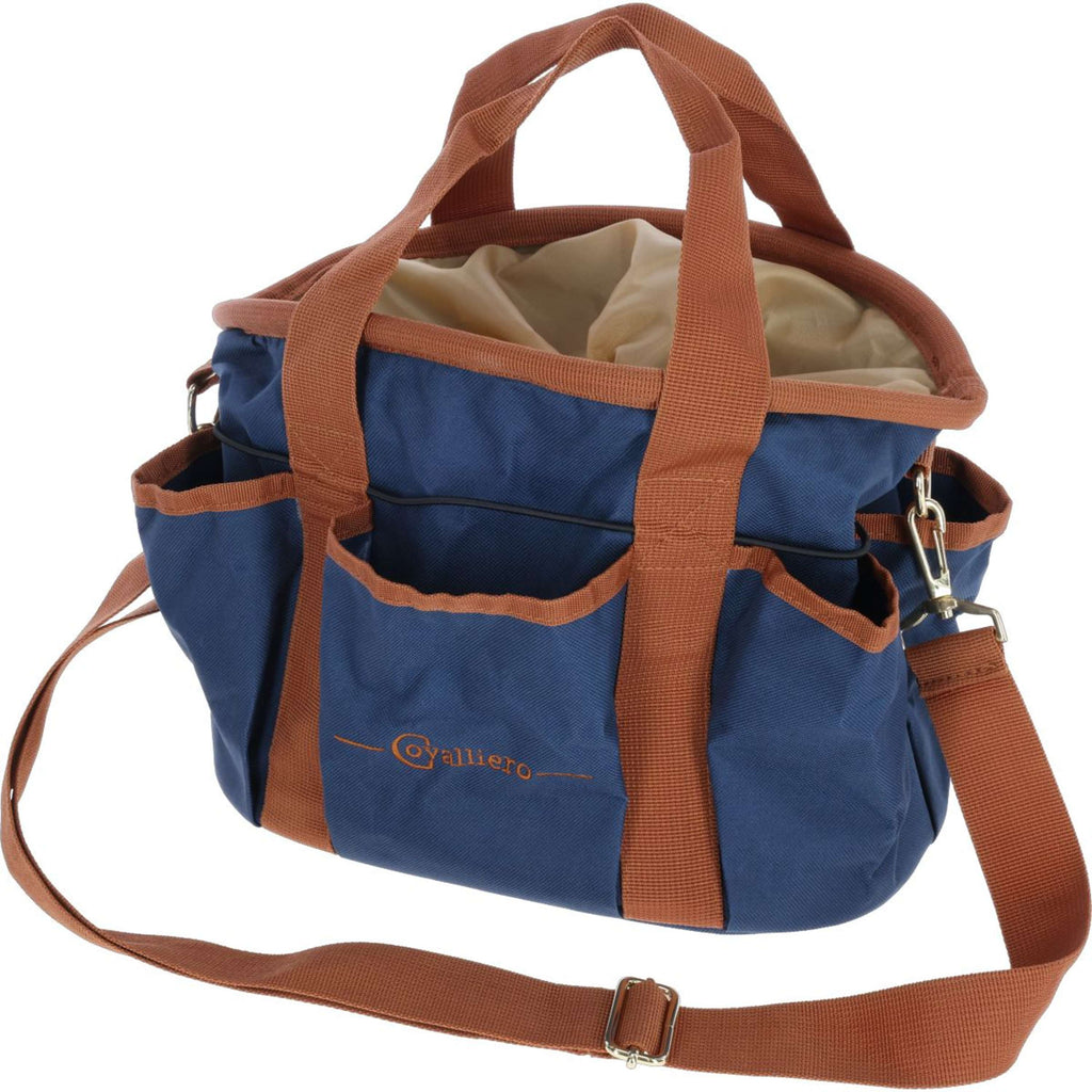 Covalliero Borsa per la Toelettatura Cognac/Blu marino