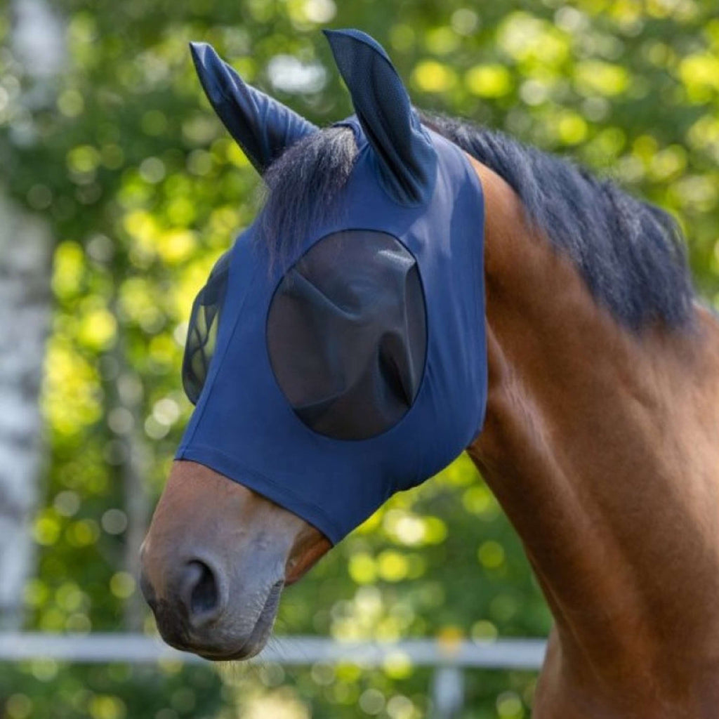 Kerbl Maschera per Mosche Fino Stretch Blu