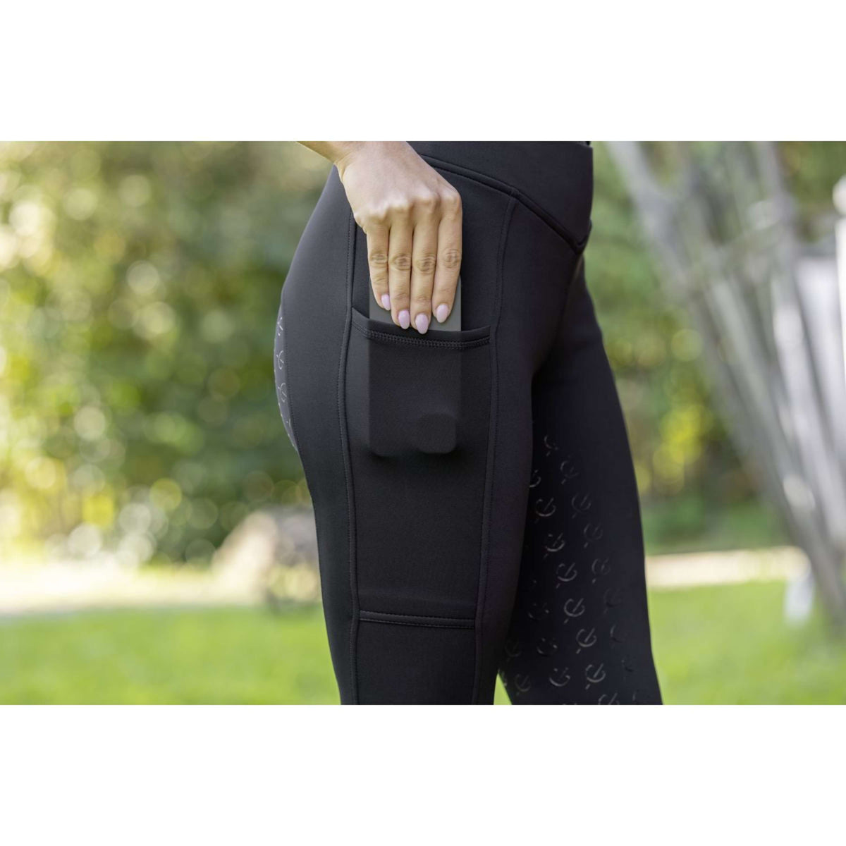 Covalliero Leggings da Equitazione ClassicStar Full Grip Nero
