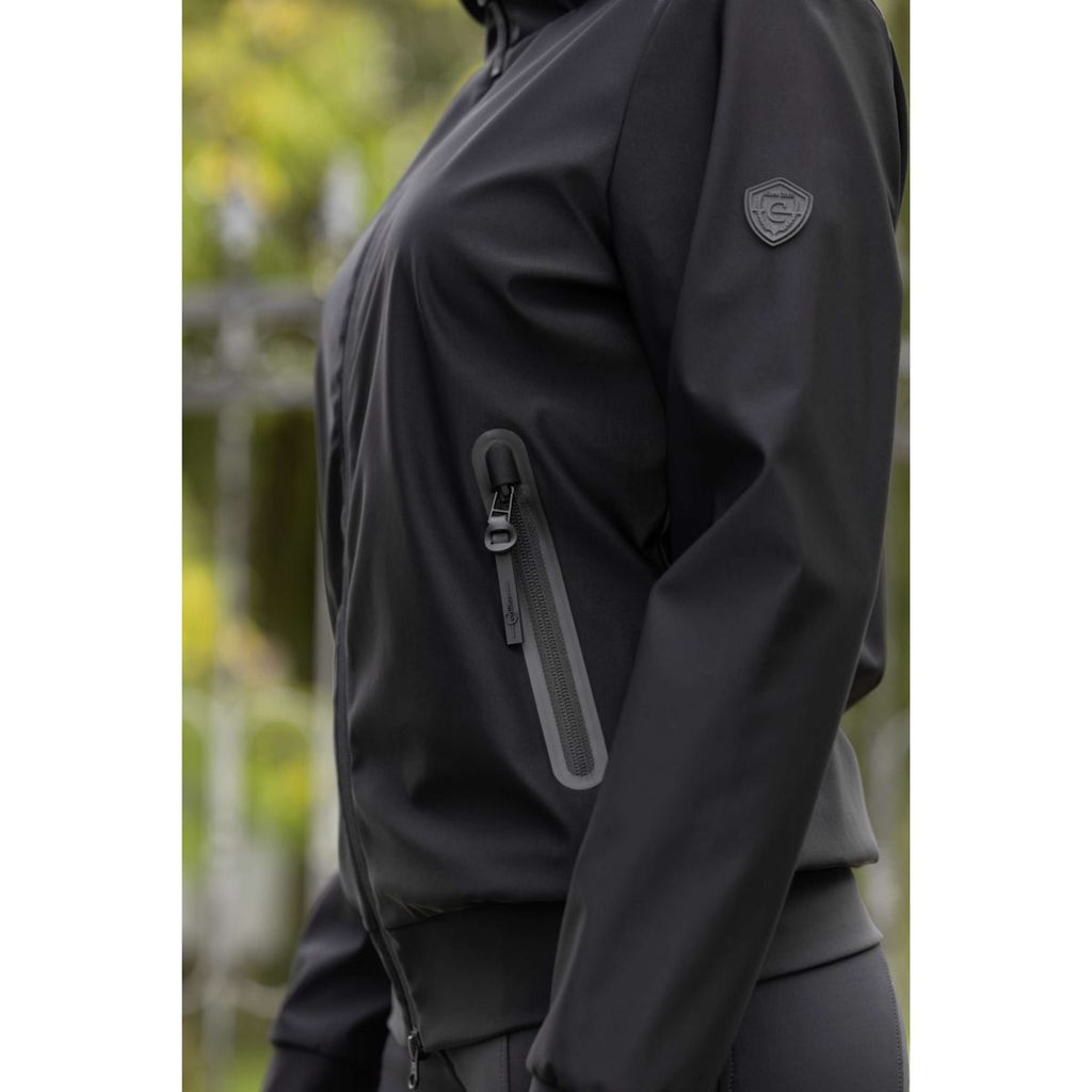 Covalliero Felpa con cappuccio e zip Blouson Donne Nero