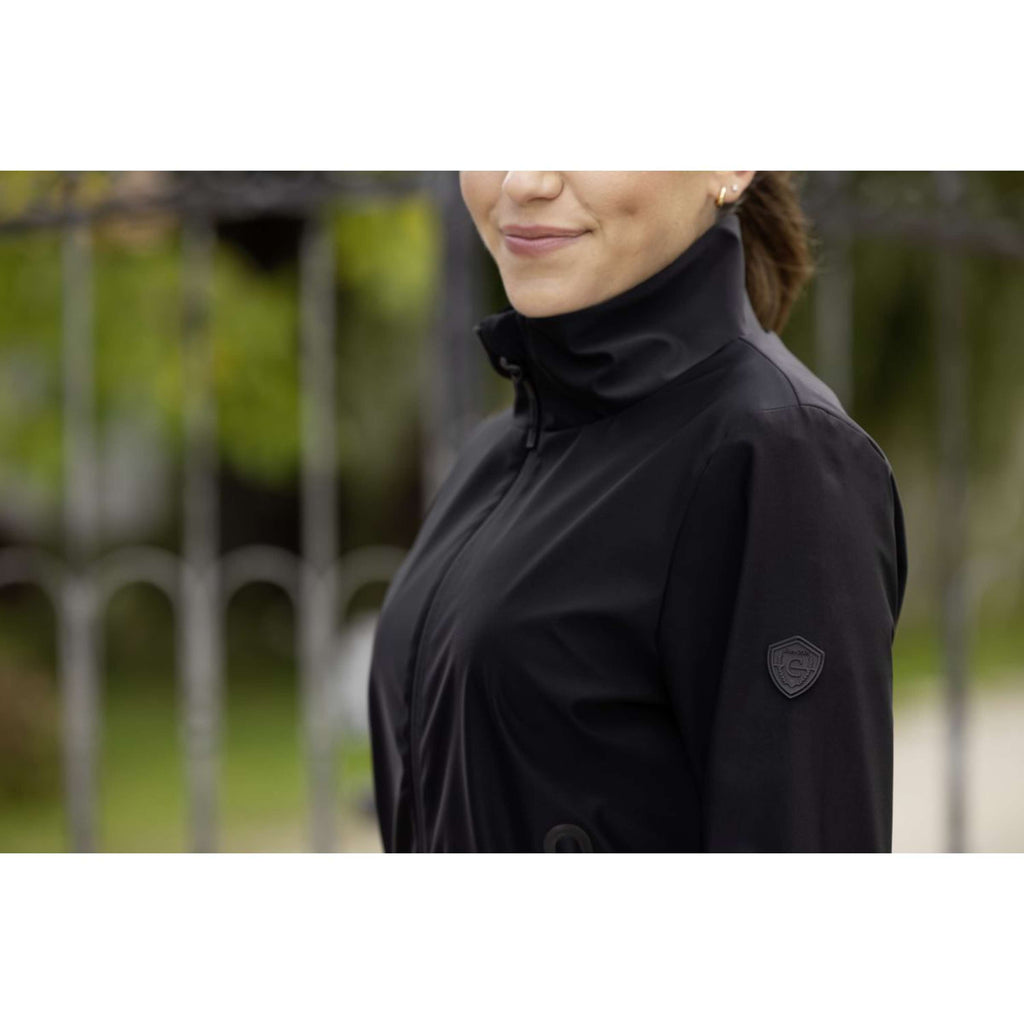 Covalliero Felpa con cappuccio e zip Blouson Donne Nero