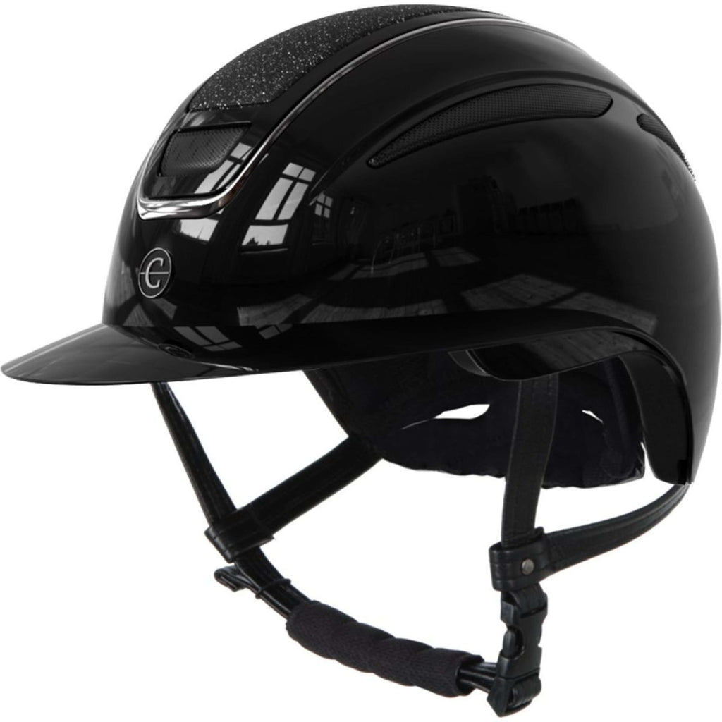 Covalliero Casco da equitazione Elite Polo Lacca Nera