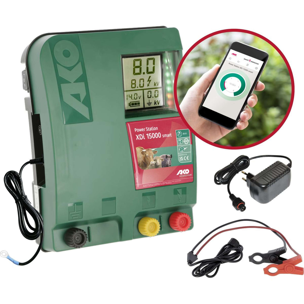 Ako Dispositivo per recinzioni elettriche XDI 15000 smart